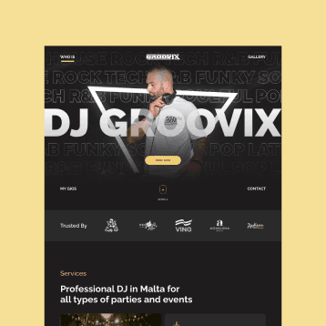 DJ Event Website