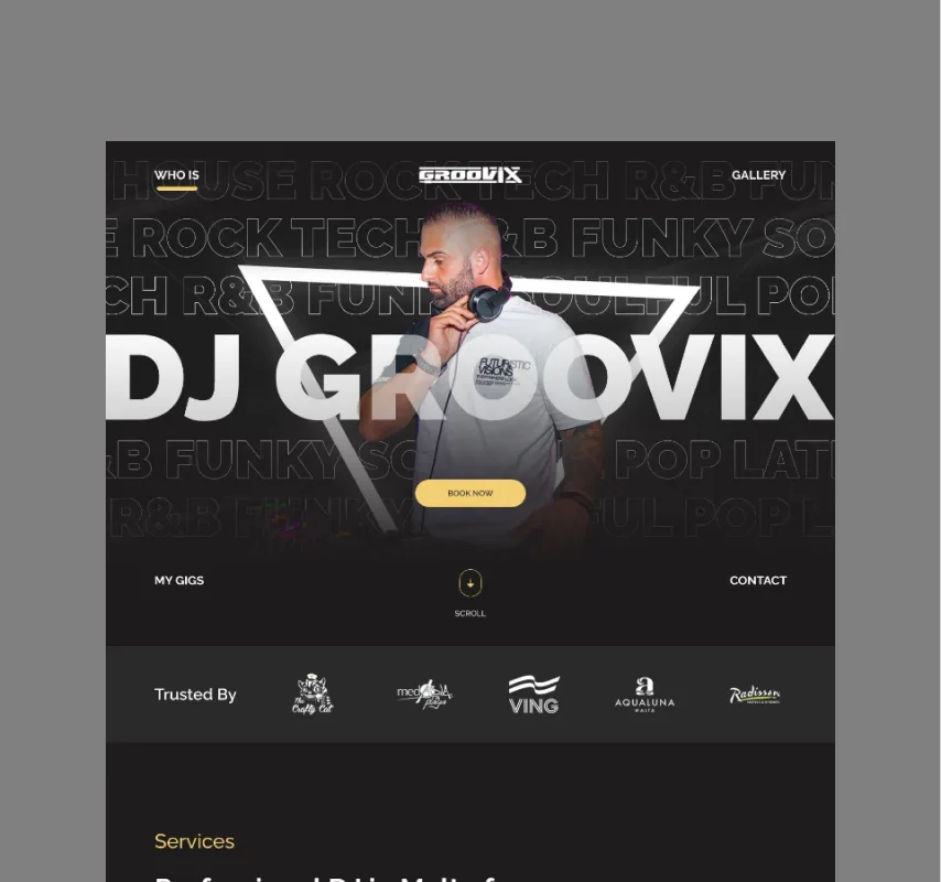 DJ Groovix website